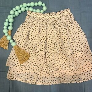 Girls h&m ruffle printed skirt size 12/14